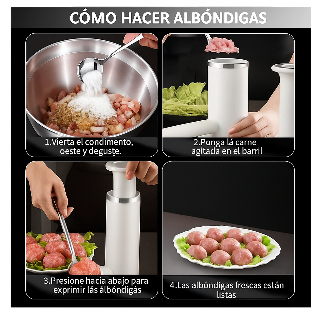 Embutidora de chorizos y albondigas 🍗🥩