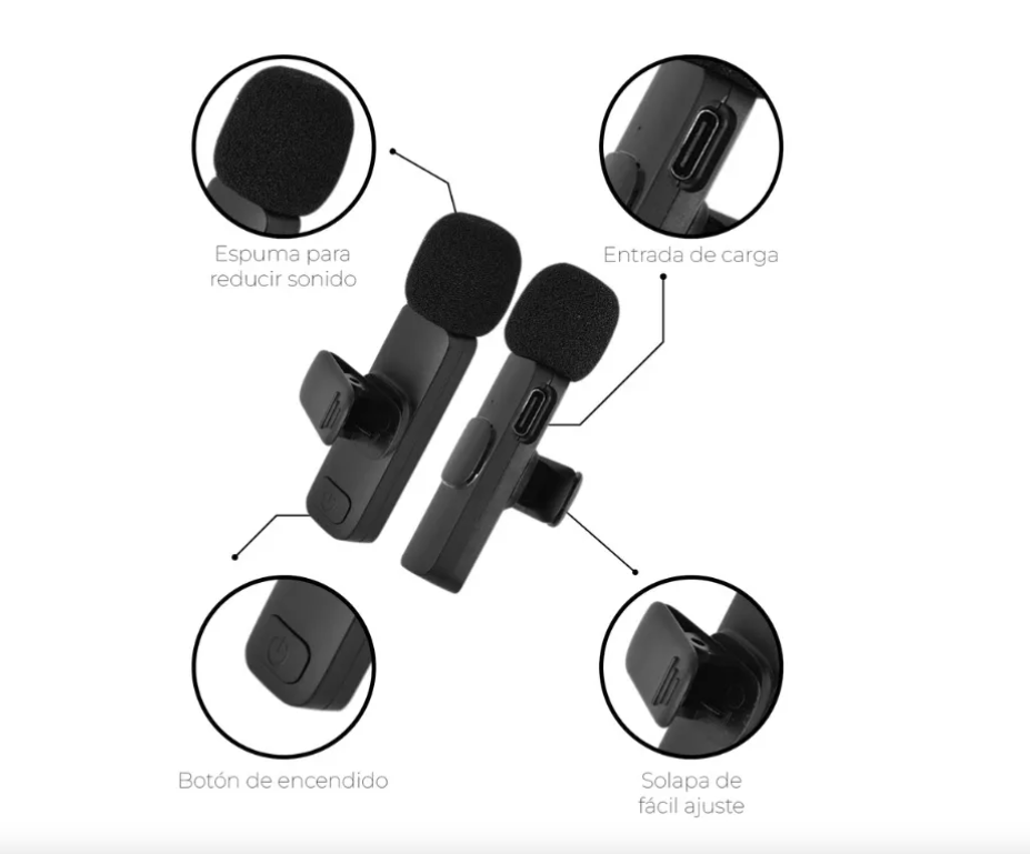 Mic Studio™ – Micrófono Inalámbrico de Calidad Profesional