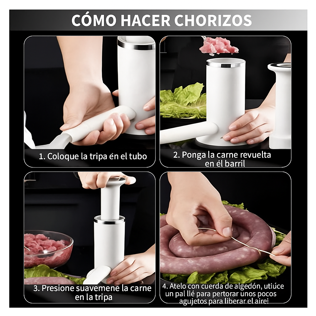 Embutidora de chorizos y albondigas 🍗🥩