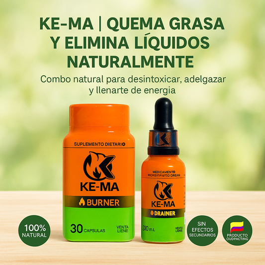 COMBO KE-MA (CAPSULAS + DRENADOR)