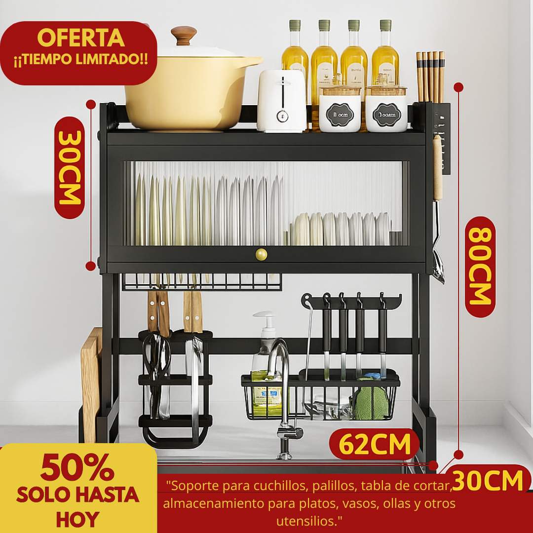 ¡OFERTA RELÁMPAGO! 🔥 Escurridor 3 en 1 de Acero Inoxidable al 50%
